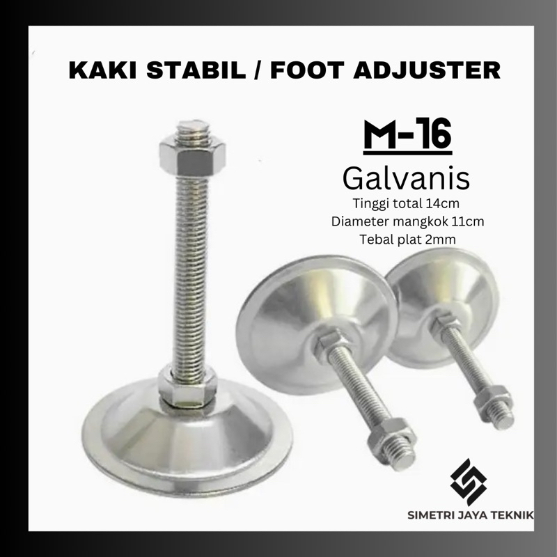 Kaki Meja M16 Galvanis / Adjuster M16 / Foot Adjuster