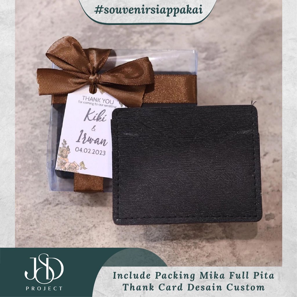 SOUVENIR PERNIKAHAN CARD HOLDER ELEGANT / CARD HOLDER 4 SLOT C2-3 INCLUED PACKING MIKA DAN PITA / SO