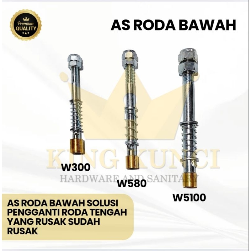 As roda bawah pintu dorong roda kuningan sleding tikung pintu lipat