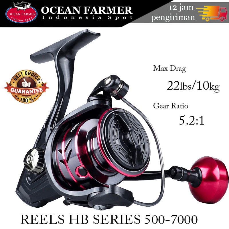 CALDARI reel pancing HB500-7000 Metal Fishing Reel EVA/Metal handle original 10kg Drag Fishing Reel 