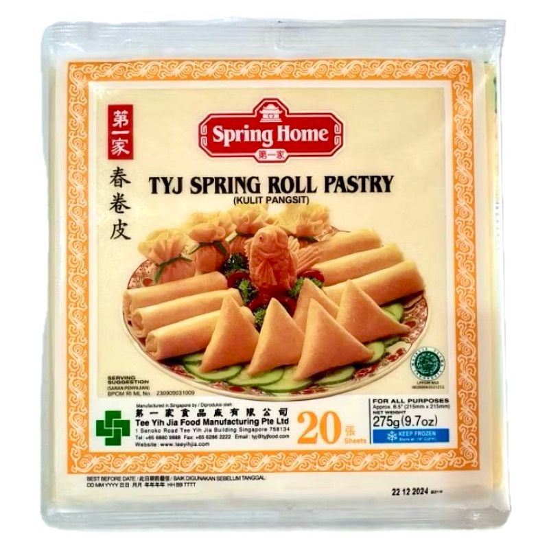 

TYJ Spring Roll Pastry 8,5" 275g 20 sheets