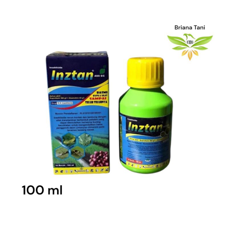 ￼Inztan 400 EC 100ml Insektisida Buprofezin 360 g/l + Abamectin 40 g/l Obat Pembasmi Ulat/Pembasmi H