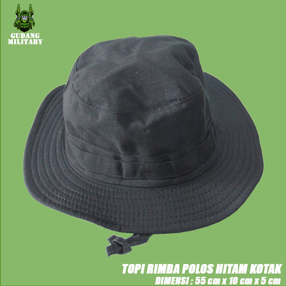 Topi Rimba Polos Warna | Topi Rimba Polos