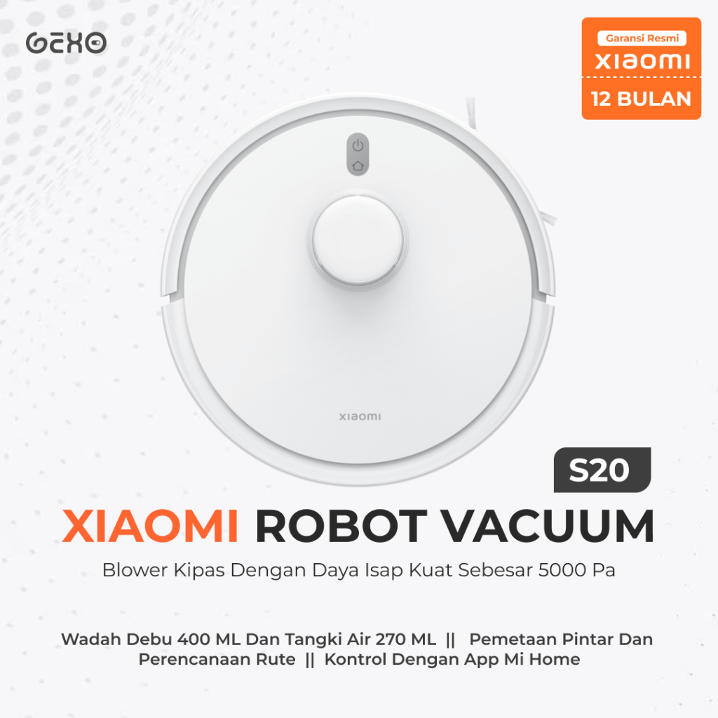 Xiaomi Robot Vacuum S20 Vacuum Cleaner Garansi Resmi