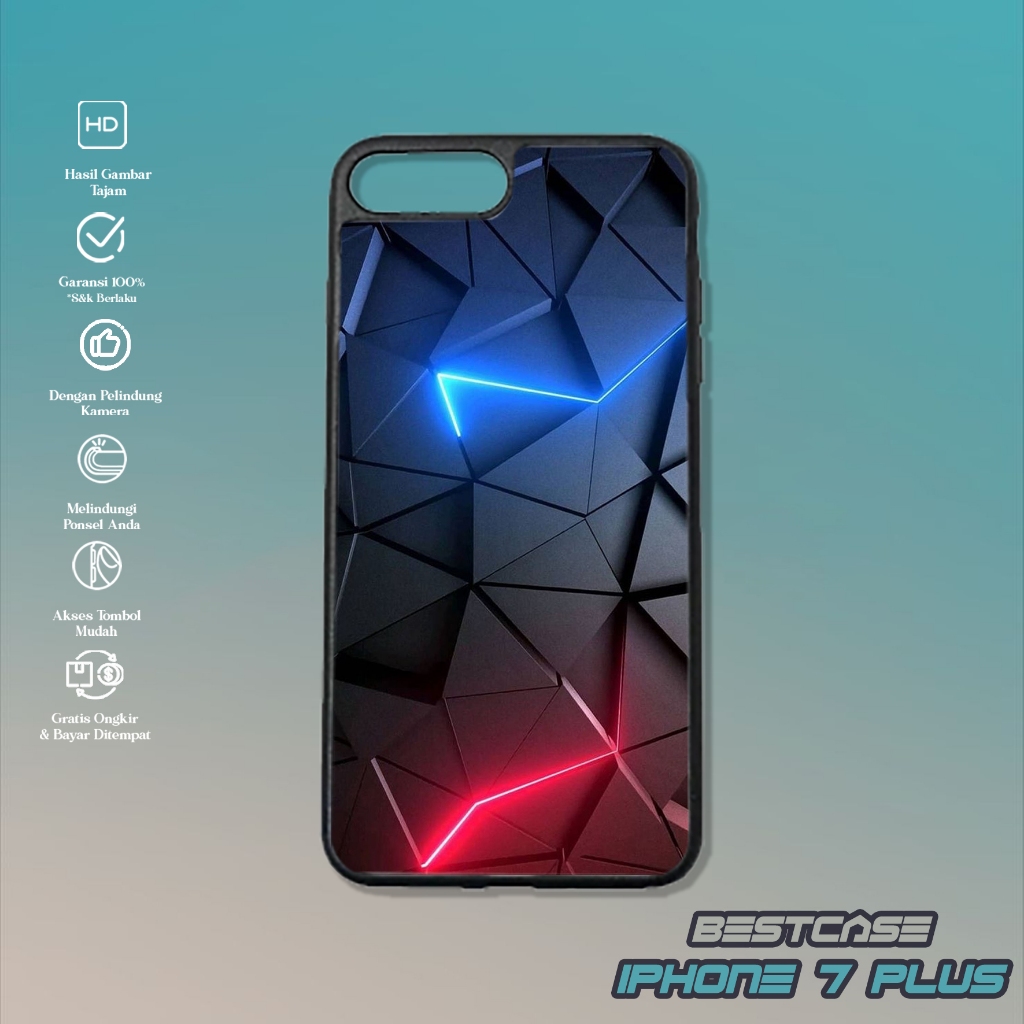 Case Iphone 7 Plus - Casing Hp Iphone 7 Plus - Motif ( LIGHT ) - Silikon Hp Iphone 7 Plus - Softcase