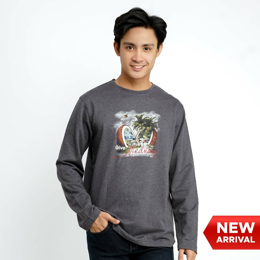 Damor Kaos Regular Men Gray Lengan Panjang - RMSFL.CB004G