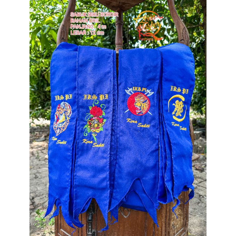 SABUK IKS PI / SABUK  BIRU BORDIR IKS PI KERA SAKTI BAHAN DRIL