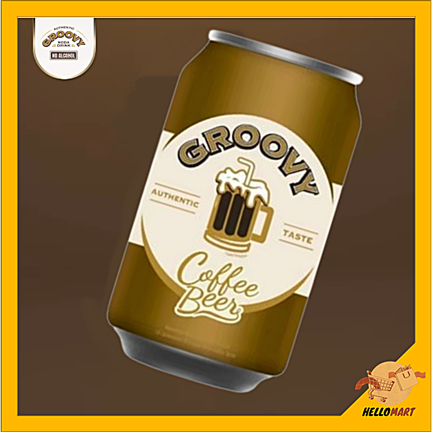 

ORIGINAL Groovy Coffee Beer / Coffeebeer Kaleng 330ml 1 Karton Isi 24pcs / Minuman Berkarbonasi