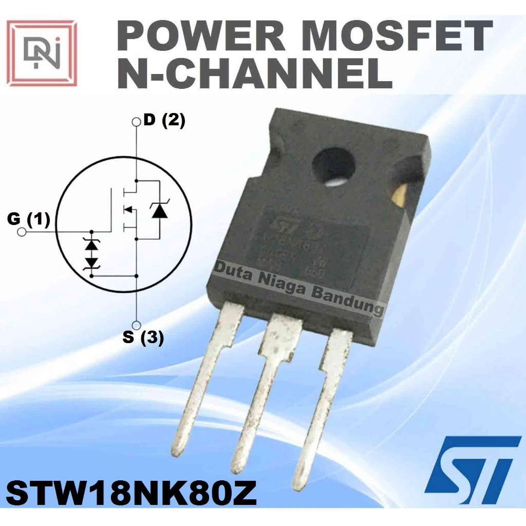 POWER MOSFET NCHANEL STW18NK80Z ST W18NK80Z