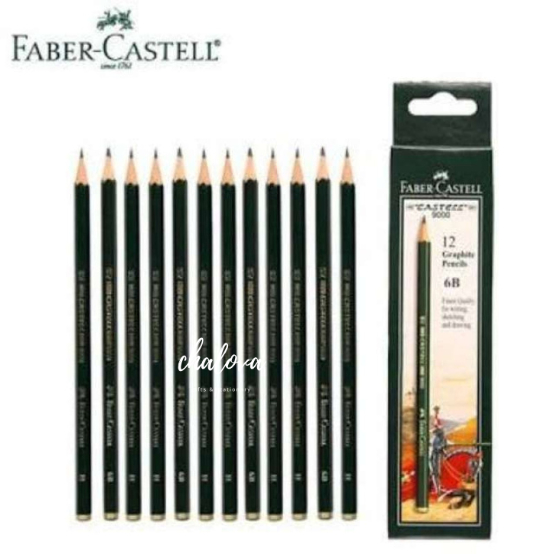 

[LUSIN] PENSIL HB FABER CASTELL / PENSIL KAYU HB ISI 12 PCS