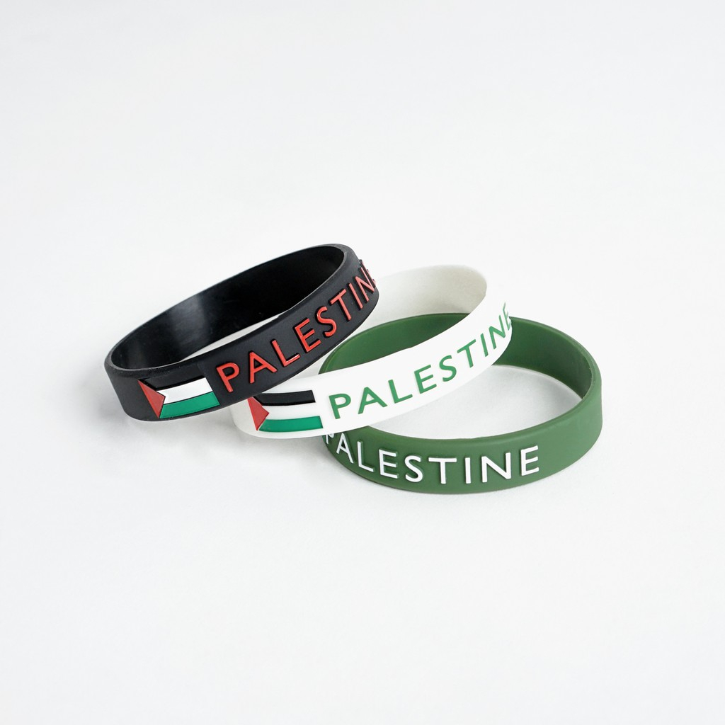 ORAQLE GELANG RUBBER WRISTBAND PALESTINE - GELANG KHUSUS DONASI PALESTINE