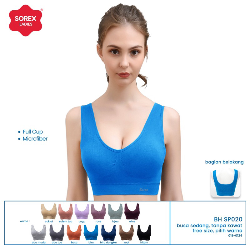 Bra sport sorex 020 021/sport bra sorex jumbo big size/bh sport sorex seamless all size tanpa jahita