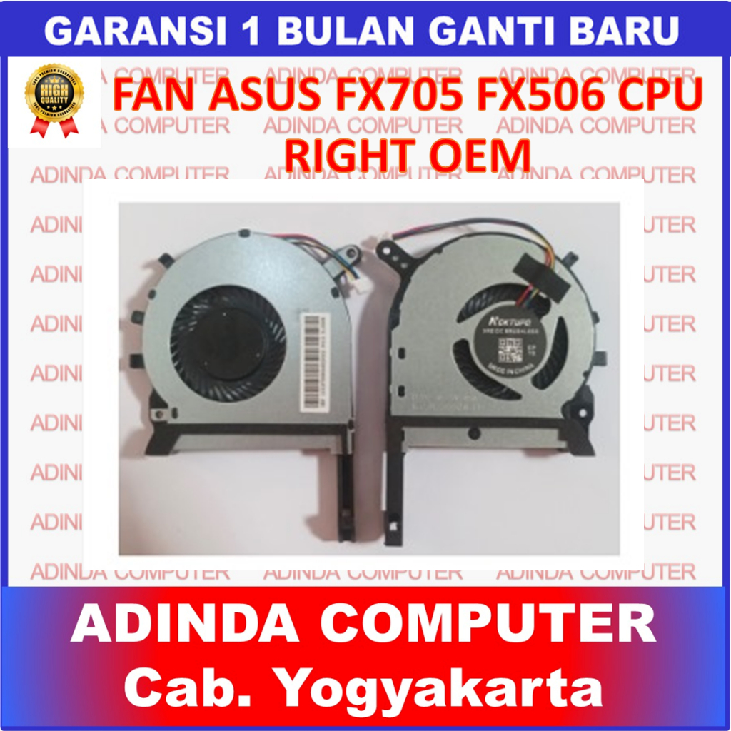Fan Asus ROG TUF FX506 FX506IH FX506II FX506LH FX506LI FX705 CPU OEM