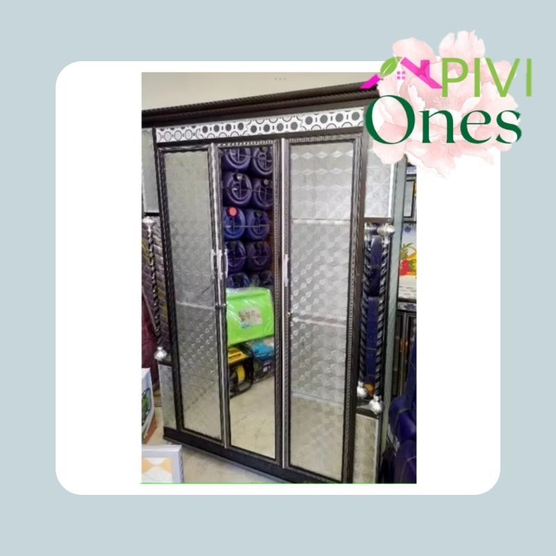 Lemari Pakaian 3 Pintu Aluminium Khusus Wil. Palembang