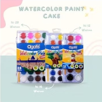 

Water Color Paint Cakes AGATIS 12W/16W/28w