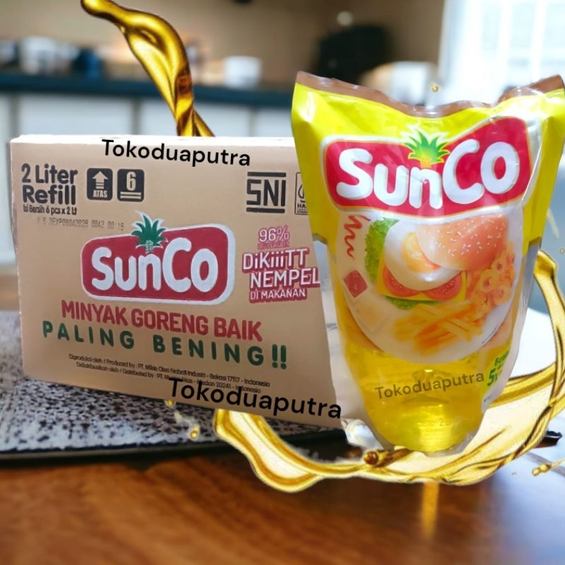 

Minyak goreng Sunco 2 Liter X 6 Pouch / Sunco 2 Liter X 6 pouch