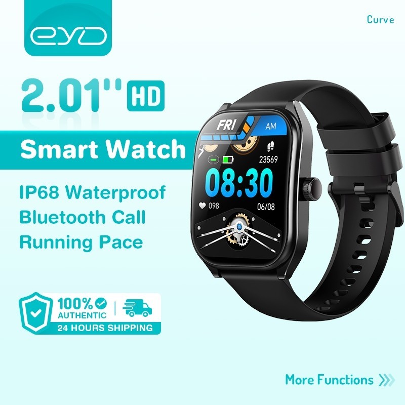 EYD Curve Smartwatch Bluetooth Call Custom Wallpaper 2.01" Series 8 Smart Watch Jam Tangan Pria Jam