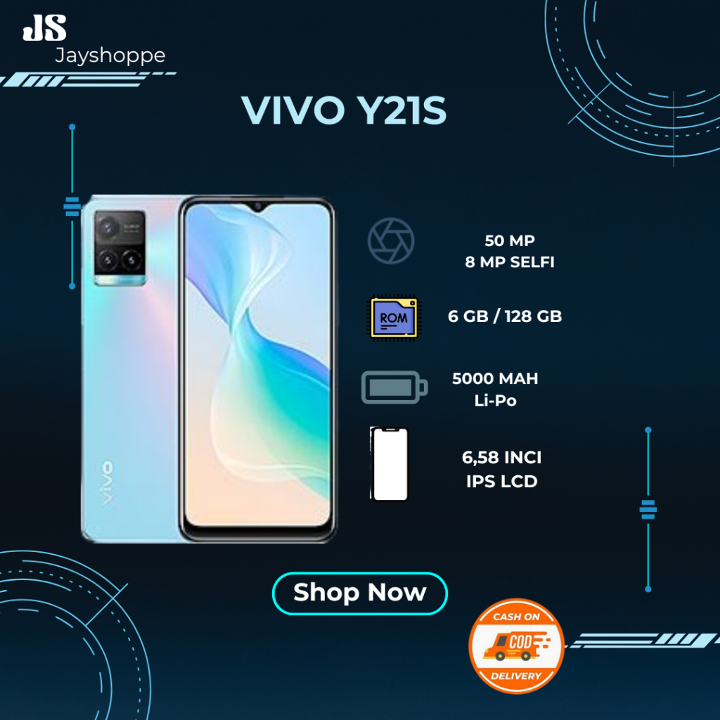 VIVO Y21S / Ram 6GB Rom 128GB Smartphone LET 6.51 inches
