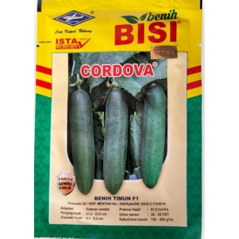 

timun Cordova ( exp 8-7-:2025 )/ timun bisi / codova