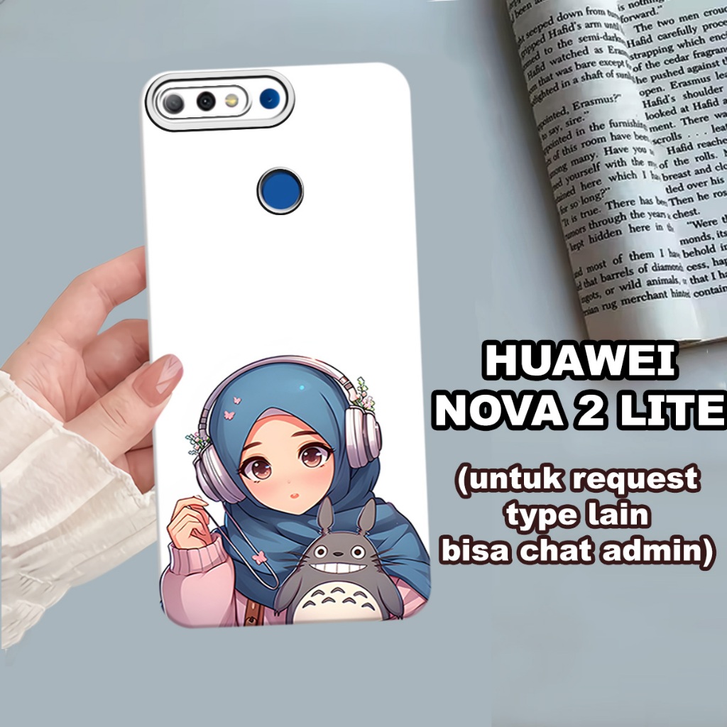 CC32/ Softcase karet lentur untuk huawei nova 2 lite/Motif hijab/case huawei nova 2 lite/kesing huaw