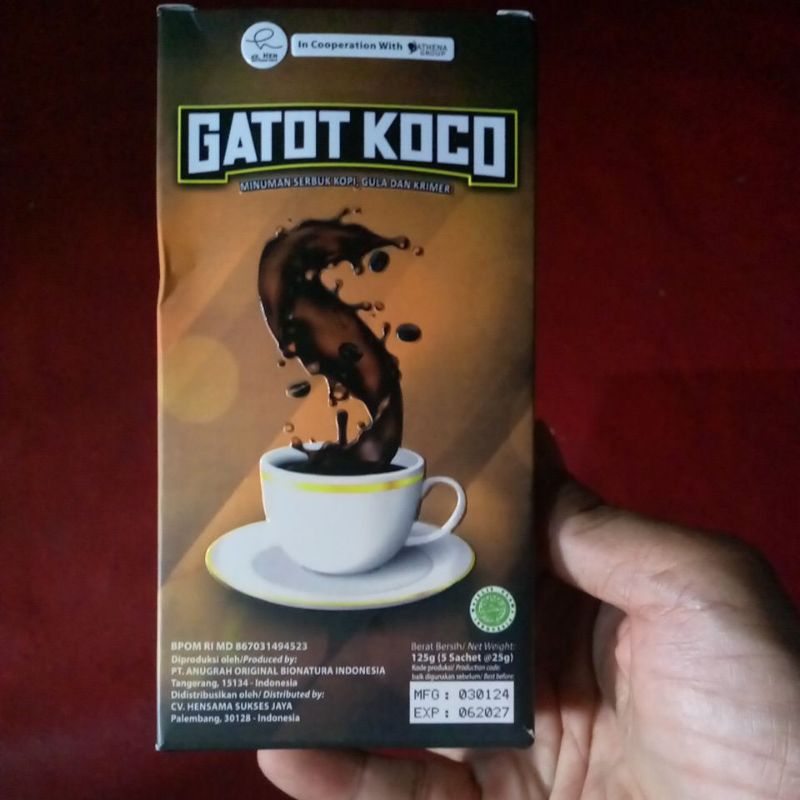 

Kopi Gatot koco Minuman serbuk kopi gula Dan krimer