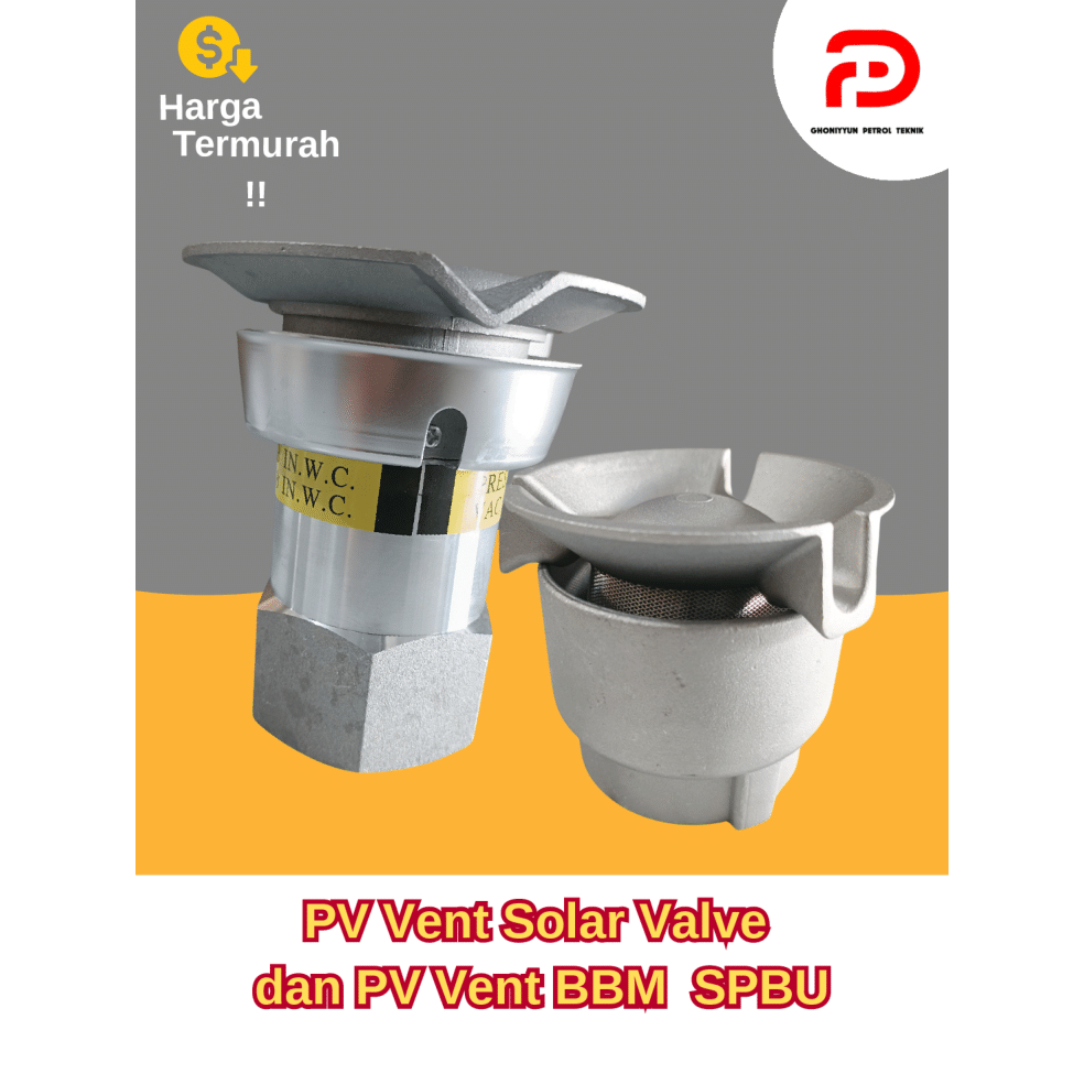 PV Vent Solar Valve dan PV Vent BBM SPBU PERTAMINA PERTASHOP PERTAMINI