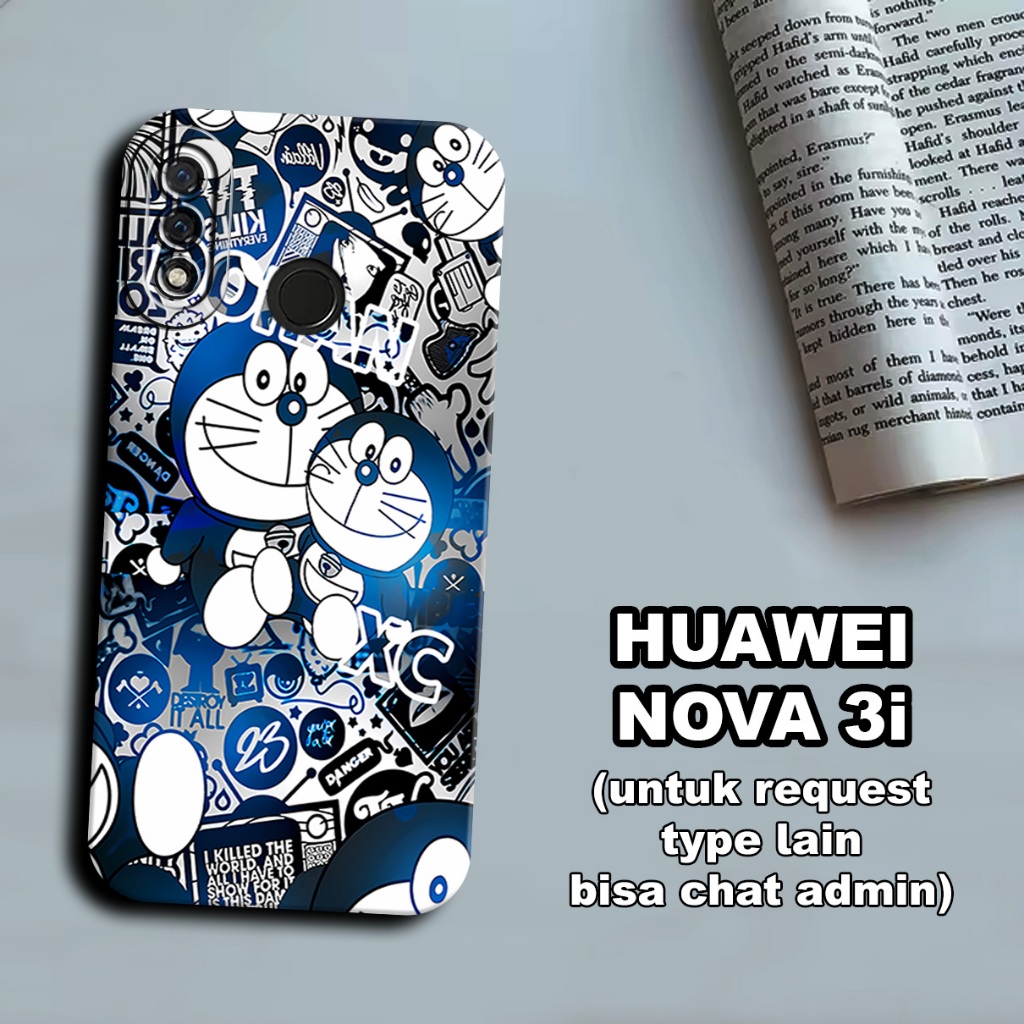 CC23/ Softcase karet lentur untuk huawei nova 3i/Motif kartun/case huawei nova 3i/kesing huawei nova