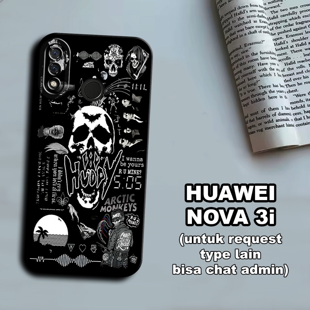 CC26/ Softcase karet lentur untuk huawei nova 3i/Motif aesthetic/case huawei nova 3i/kesing huawei n