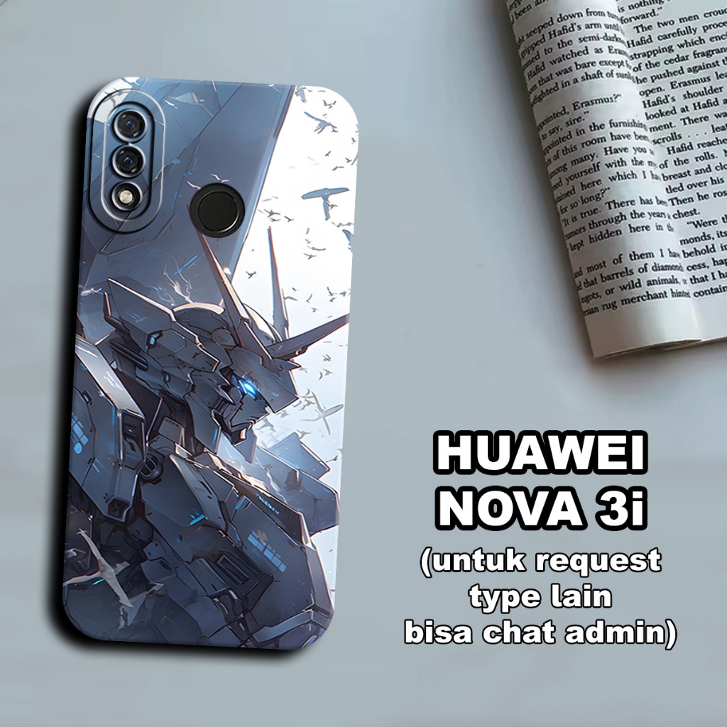 CC36/ Softcase karet lentur untuk huawei nova 3i/Motif gundam/case huawei nova 3i/kesing huawei nova