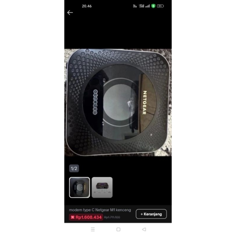 modem type C Netgear M1 tercepat