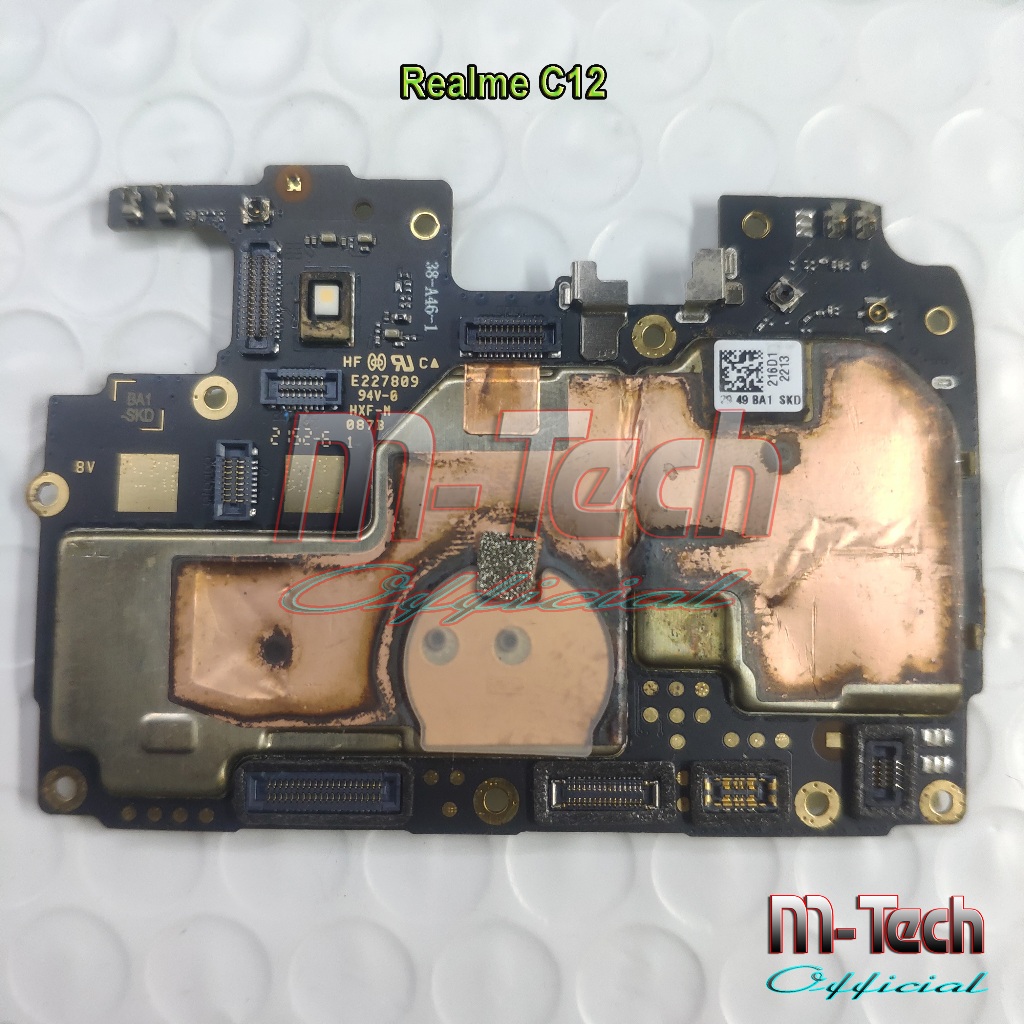 [5725] PCB Mesin Realme C21Y mulus minus mati / matot