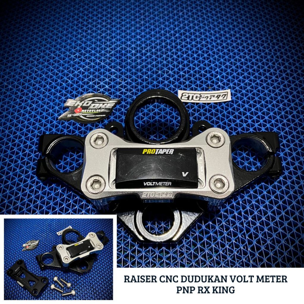 RAISER RXKING + VOLTMETER AKI RAISER CNC RXKING DUDUKAN VOLT METER CNC RXKING RAISER CNC BY 2TC