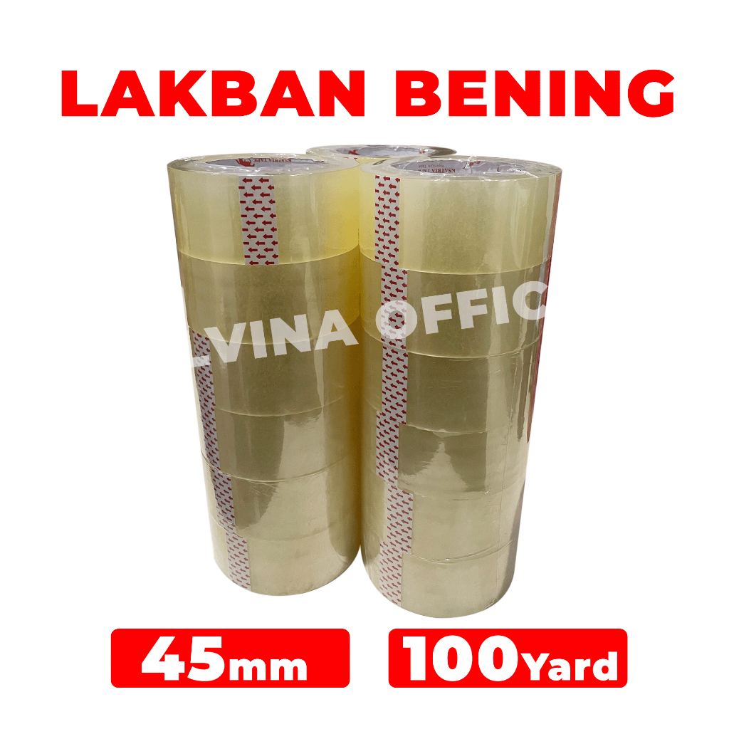 

Lakban OPP Tape / Lakban Bening KSATRIA Tape 100 Yard Calvina_Official