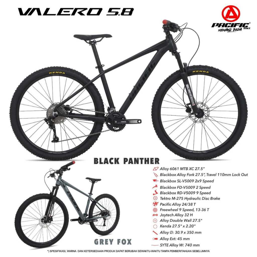 Terlaris Sepeda Gunung / Mtb Pacific Valero 5.8 Alloy 27,5
