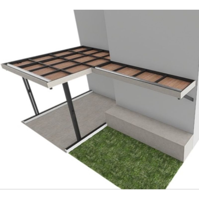 KANOPI BAJA RINGAN ATAP SPANDEK TRANSPARAN