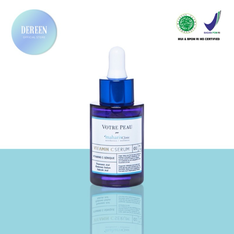 [BPOM] Votre Peau Vitamin C Serum Pour Maharis Clinic 30ml - Tranexamic Acid - Brightening Melembabk