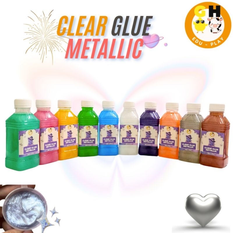 

Magic Glue Metalik Warna Colour Glue Metallic Transparan Lem Warna Botol 250ml by GHEduPlay