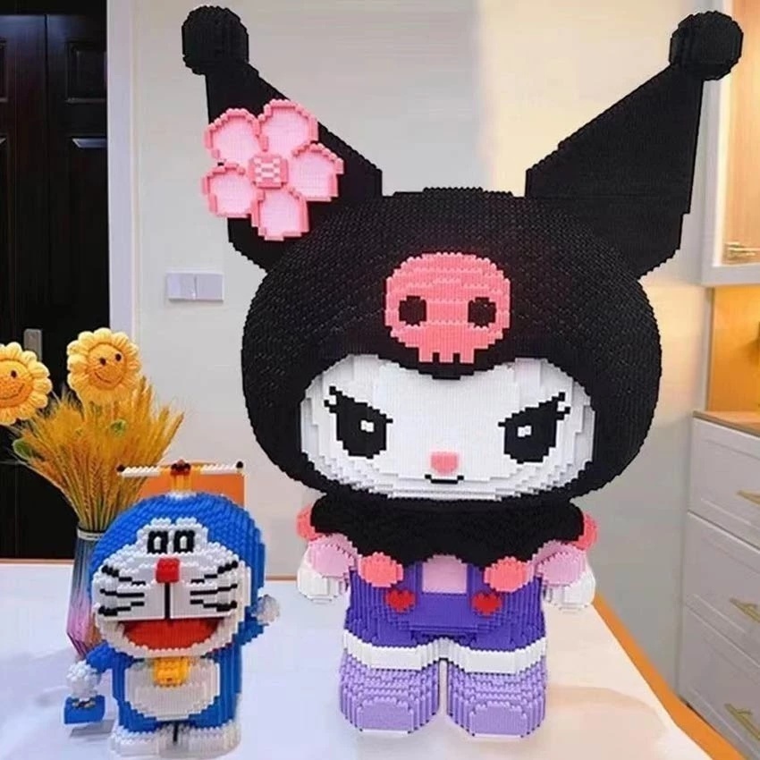 hot deals 55cm lego bricks jumbo kuromi besar nano block sanrio anime series bricks education nano