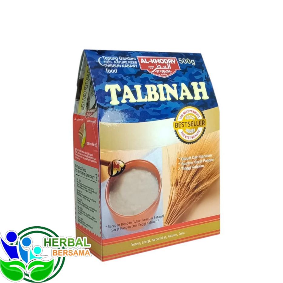 

TALBINAH AL KHODRY 500gr | TALBINA Tepung Gandum Original | Bubur Gandum Mengatasi Sakit Lambung Obat Maag Gerd