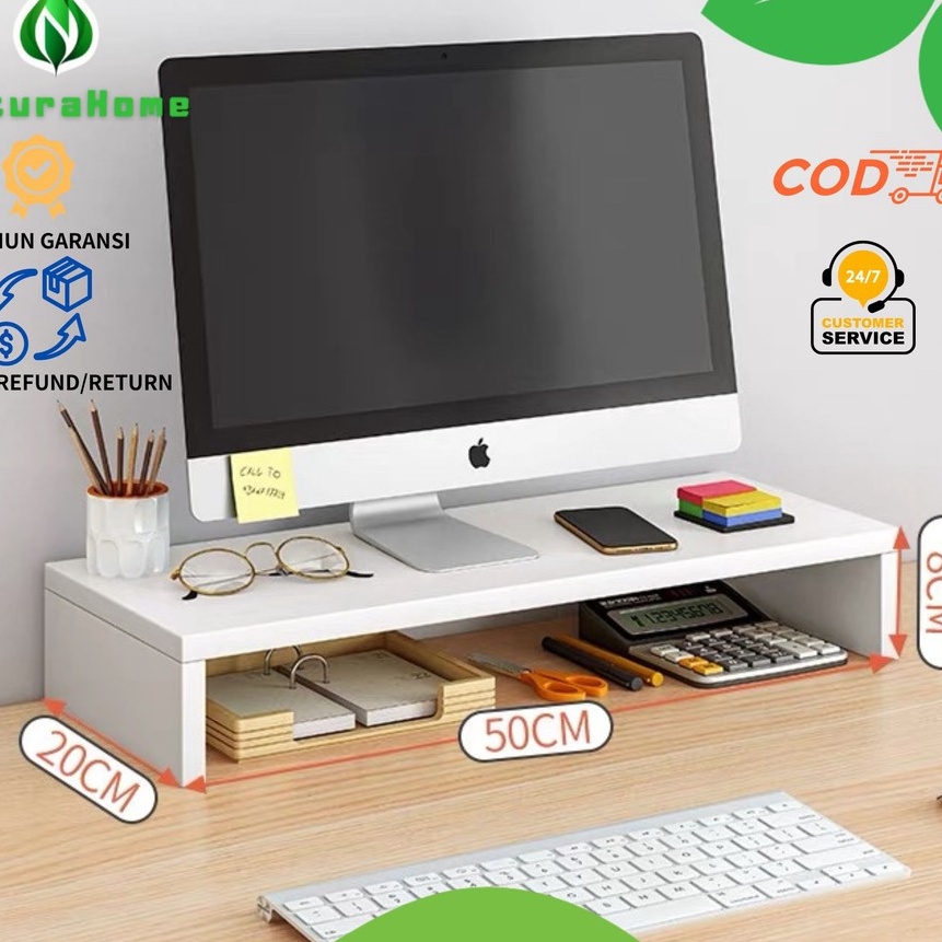 HJ6 NaturaHome  Rak Meja Tatakan Alas Laptop Modern Mmalis Serbaguna Untuk Pajangan Hiasan Dekorasi 