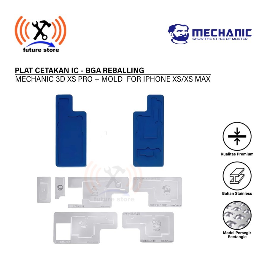 MECHANIC 3D-XS PRO + MOLD CETAKAN IC FOR IPHONE XS/XS MAX ORIGINAL