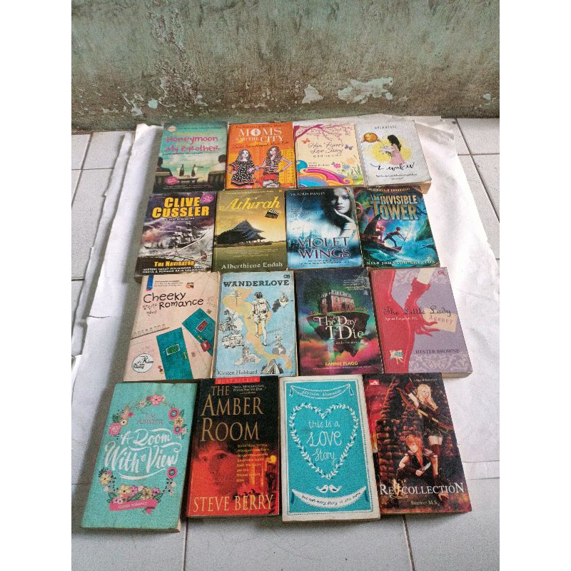 NOVEL HONEYMOON WITH MY , MOMS AND THE CITY, HAN RIVERS, I WUF U, CLIFE CUSSLER, ATHIRAH, VIOLET WIN