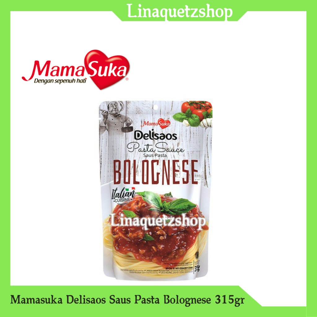

MAMASUKA Delisaos Saus Pasta Spaghetti Bolognese 315gr