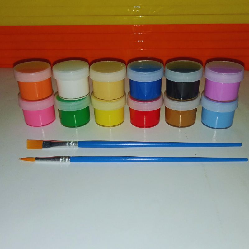 CAT LUKIS AKRILIK LENGKAP KUAS LUKIS