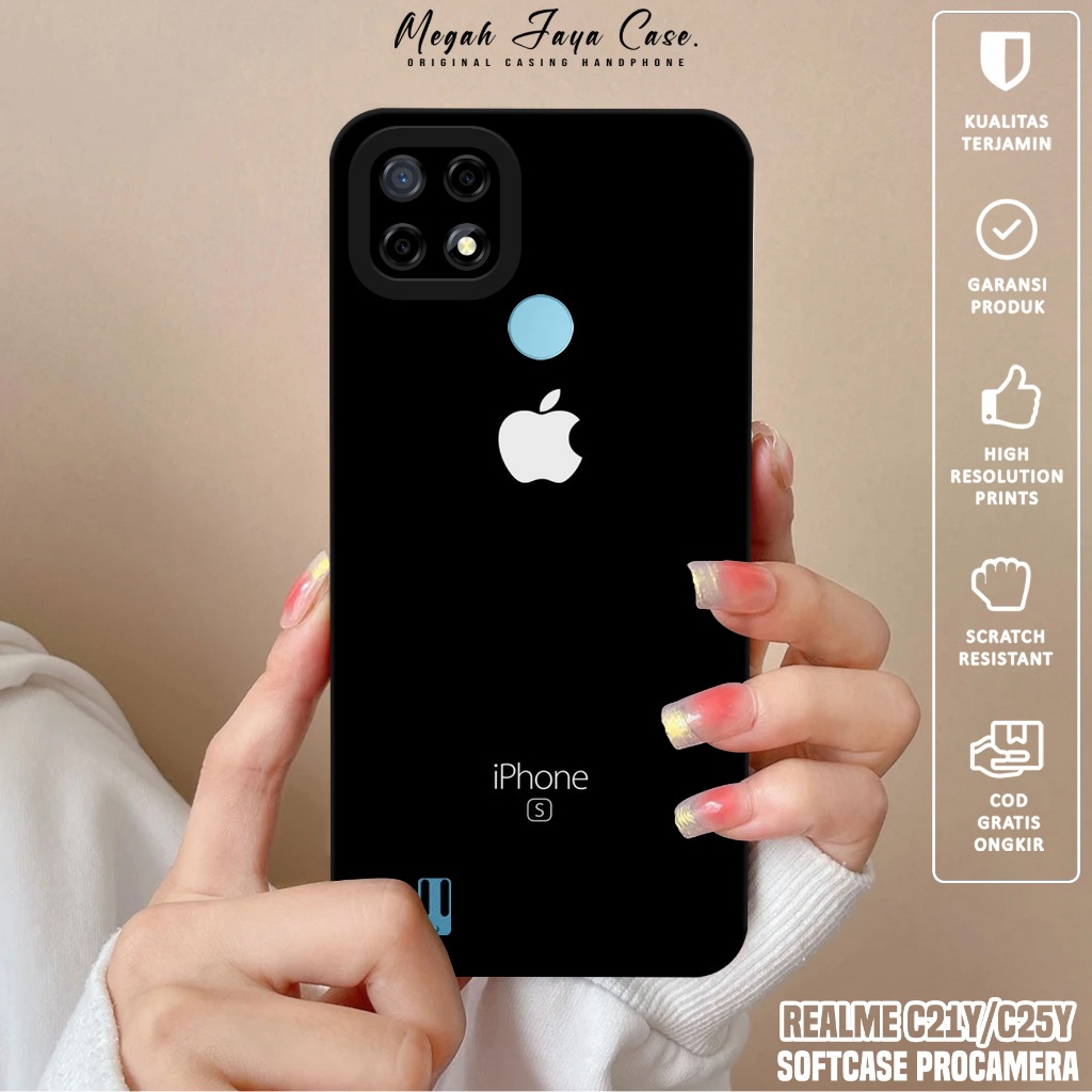 Case REALME C21Y / C25Y - Softcase Hp REALME C21Y / C25Y Motif BRAND - Silikon Hp REALME C21Y - Kond
