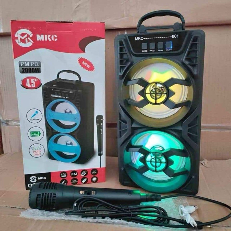 SPEAKER BLUETOOTH BT Y-801 PORTABLE Free Mic Karaoker