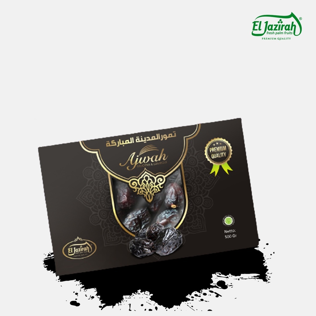 

El Jazirah Kurma Ajwah Box Premium 500gr