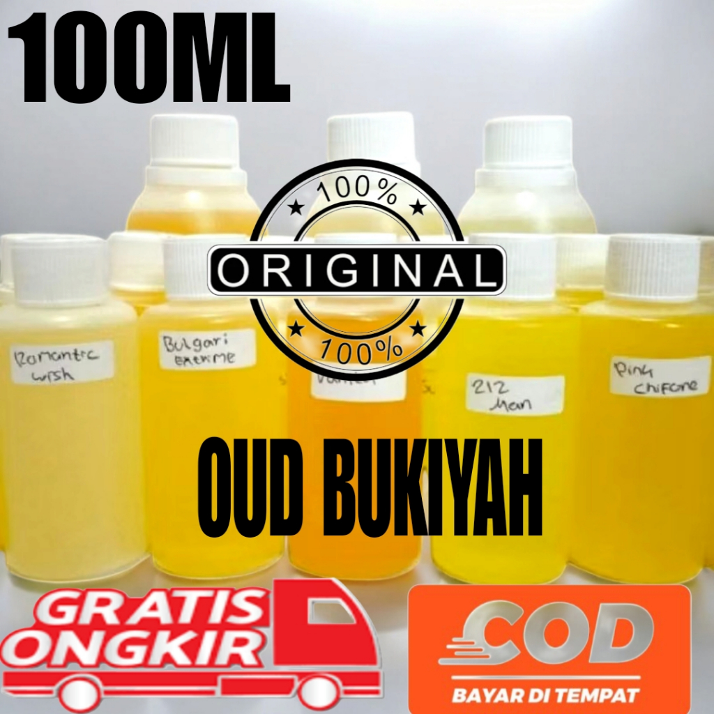 minyak wangi 100ml aroma OUD BUKIYAH bibit murni grade B