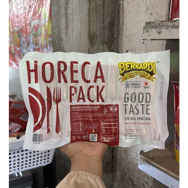 

BERNARDI HORECA Pack Sosis Sapi VP 1Kg