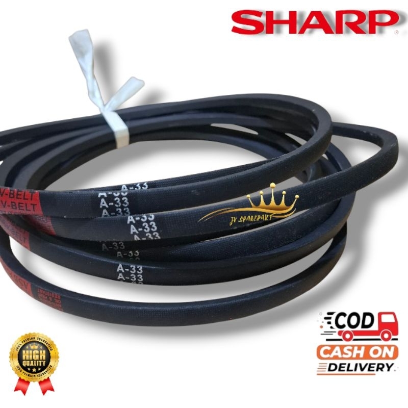 [SHARP ES-T95CL] Vanbelt Fan Bel Vbelt Fanbel Mesin Cuci V-Belt A33